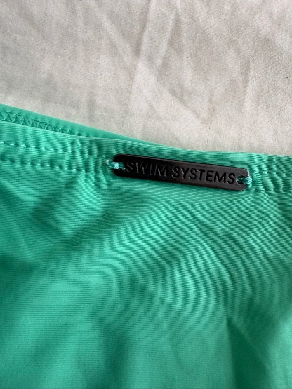 Strapless Ruffle Swim Cover-Up Skirt in Mint Green